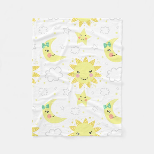 Cobertor De Velo Sol E Lua Cuxos (Frente)