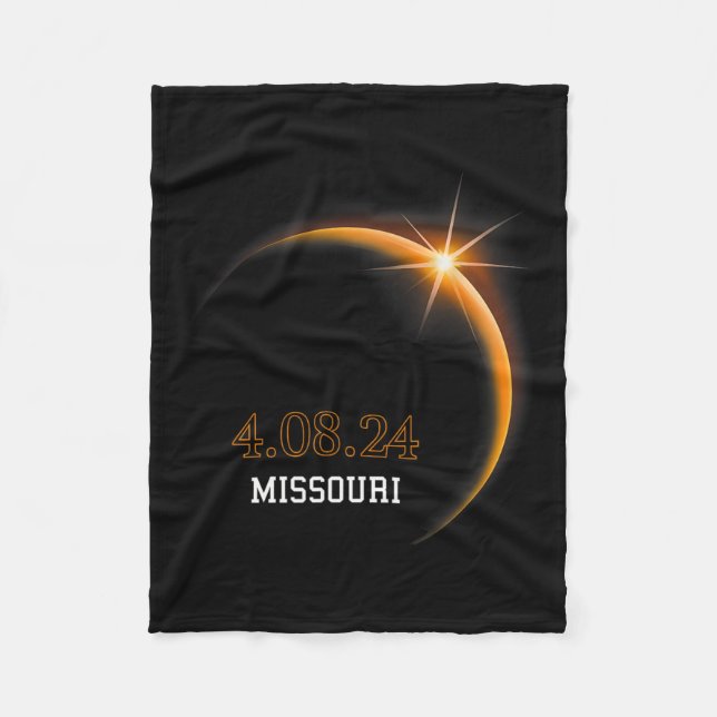 Cobertor De Velo Solar Eclipse 2024 Missouri Totality Primavera 4.0 (Frente)