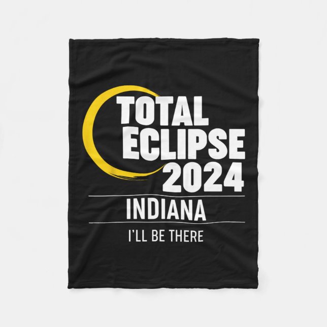 Cobertor De Velo Solar Eclipse Indiana 2024 (Frente)