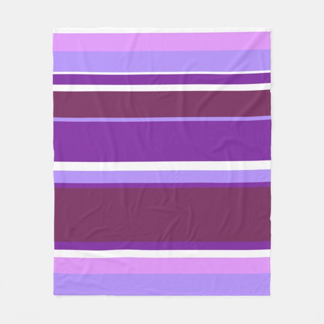Cobertor De Velo Sombras de listras roxas (Frente)