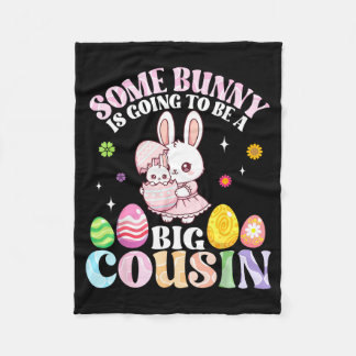 Cobertor De Velo Some Bunny Is Going To Be A Big Cousin Easter Day 
