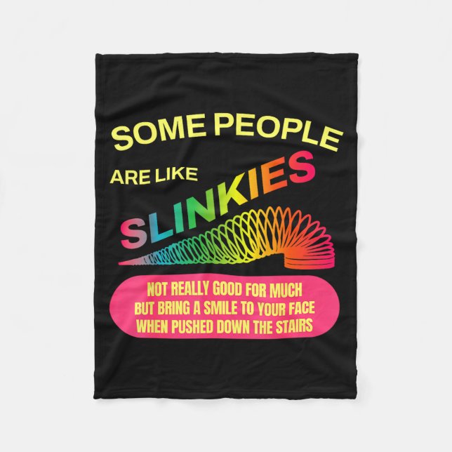Cobertor De Velo Some People Are Like Slinkies Funny Sarcastic Gift (Frente)