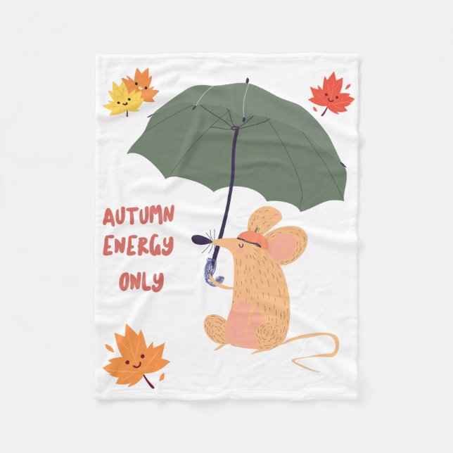 Cobertor De Velo Somente energia do outono (Frente)