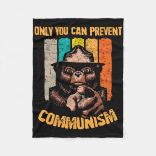 Cobertor De Velo Somente Você Pode Prevenir o Comunismo Urso Engraç