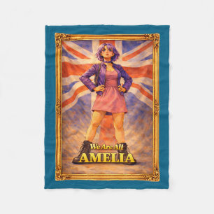 Cobertor De Velo Somos amelia union jack vintage britânico reino un