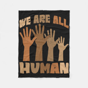 Cobertor De Velo Somos Todos Humanos Melanina História Negra Afro-A