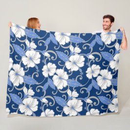 COBERTOR DE VELO SONHO POLINÉSIO (AZUL)