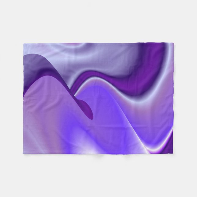 Cobertor De Velo Sonhos de Arco-Íris de Flor Roxo (Frente (Horizontal))