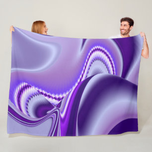 Cobertor De Velo Sonhos de Arco-Íris de Flor Roxo