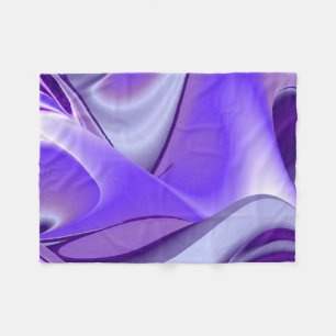 Cobertor De Velo Sonhos de Arco-Íris de Flor Roxo