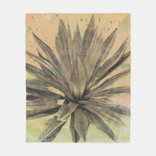 Cobertor De Velo Sonhos do Deserto  Central verde