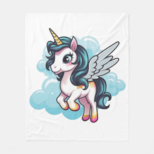Cobertor De Velo 🌈 "Sonhos Encantados" Unicorn Fleece Blanket 🦄