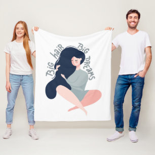 Cobertor De Velo Sonhos grandes do cabelo grande