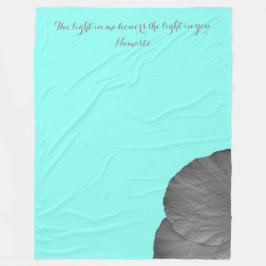 Cobertor De Velo Sonhos havaianos em preto e branco