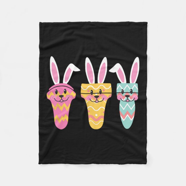Cobertor De Velo Sonographer Eggcellly Easter Bunny Ultrasound Tec (Frente)