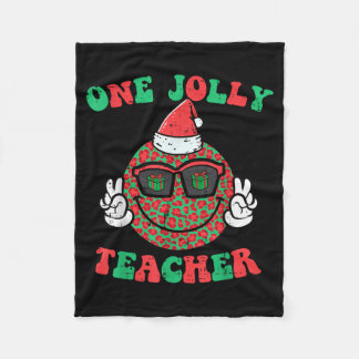 Cobertor De Velo Sorriso de Natal Paz Alegre Professor Retro Xmas