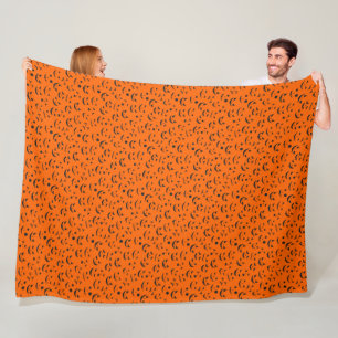 Cobertor De Velo Sorriso Laranja de Pumpkin Pumpkin Feliz Moderno