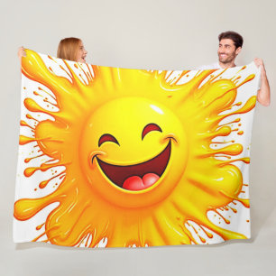 Cobertor De Velo Sorrisos de Sol: Explosão de Alegria