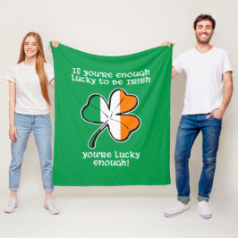 Cobertor De Velo Sortudo o suficiente para ser irlandês