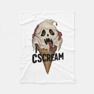 Cobertor De Velo Sorvete fantasma fantasma "I CSCREAM"