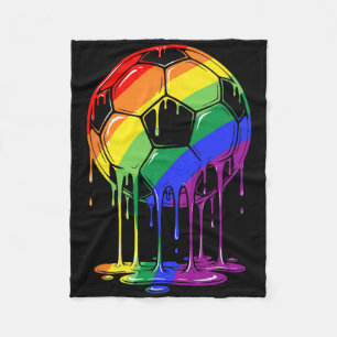 Cobertor De Velo Sorvete Gotejante Futebol Arco-íris Orgulho Gay Lé