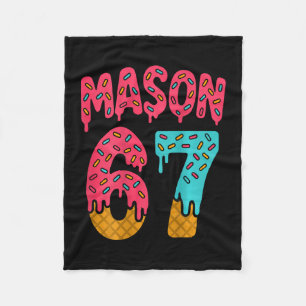 Cobertor De Velo Sorvete Mason 67 Meme Engraçado Seis Sete (no Ck)