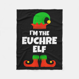 Cobertor De Velo Sou a Família de Pijama do Elfo de Euchre Natal Di