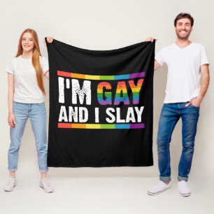 Cobertor De Velo Sou Gay e Eu Mato Orgulho LGBTQ Gay