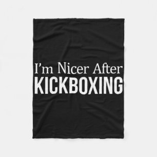 Cobertor De Velo Sou Mais Simpática Depois do Kickboxing -