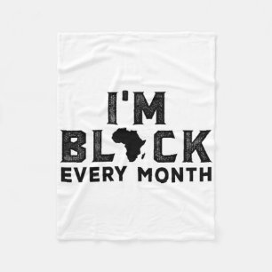Cobertor De Velo Sou Negro Todos os Meses Mês da História Negra