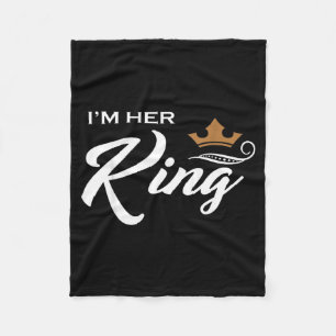 Cobertor De Velo Sou o Rei Dela Marido Esposa Namorado
