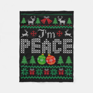 Cobertor De Velo Sou Paz Eu Venho Em Par Casal Correspondente Natal