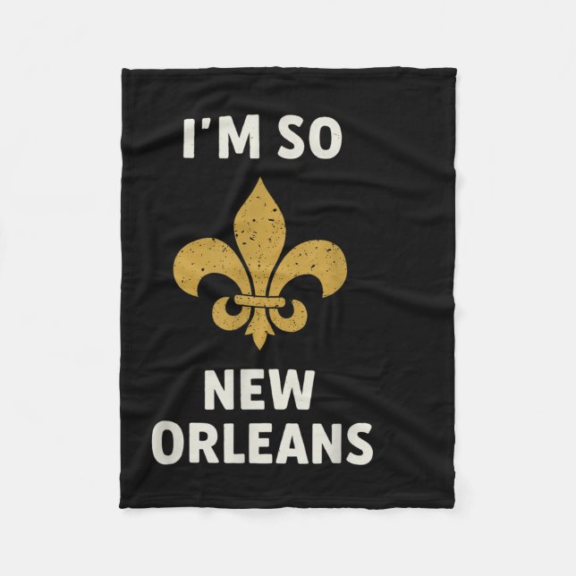 Cobertor De Velo Sou Tão Nova Orleans (Frente)