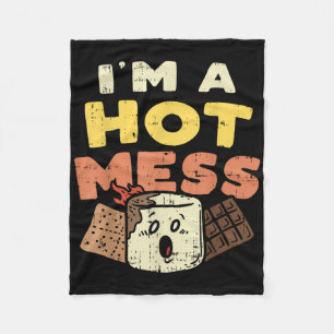 Cobertor De Velo Sou Um Marshmallow Desorganizado Smores Acampament