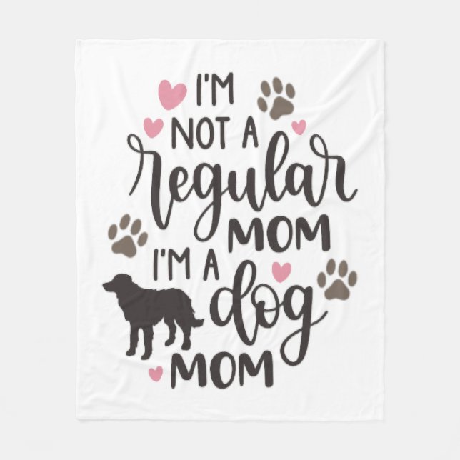 Cobertor De Velo Sou uma mãe de cão (Frente)
