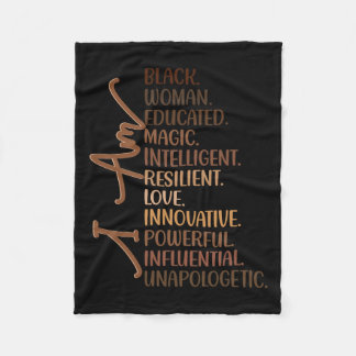 Cobertor De Velo Sou Uma Mulher Negra Educada Melanina História Neg