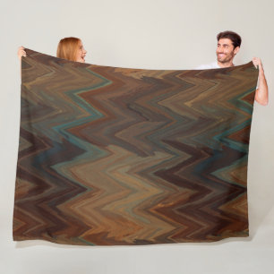 Cobertor De Velo Southwest Brown Chevron