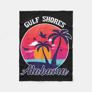 Cobertor De Velo Souvenir Familiar do Alabama em South Shores Beach