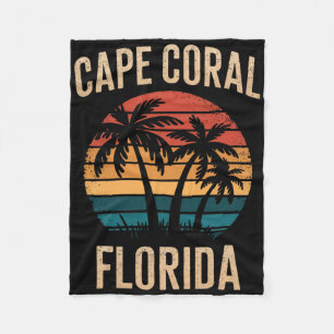 Cobertor De Velo Souvenirs De Férias Cape Coral Florida Para A Famí