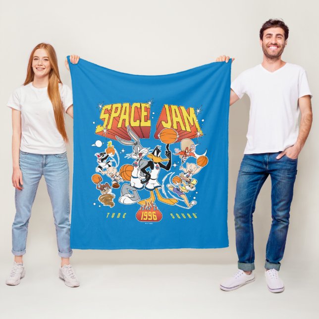 Cobertor De Velo SPACE JAM™ TUNE SQUAD™ 1996 Gráfico (In Situ)