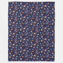 Cobertor De Velo Space Pattern 