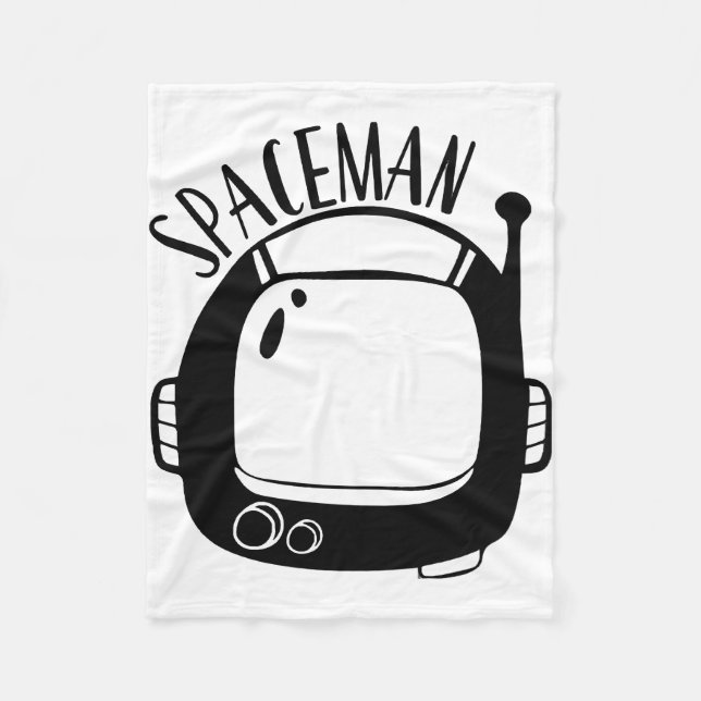 Cobertor De Velo Spaceman Vintage (Frente)