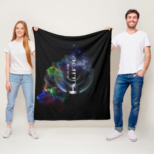 Cobertor De Velo Spacescape de Arte Fractal do Eclipse Solar