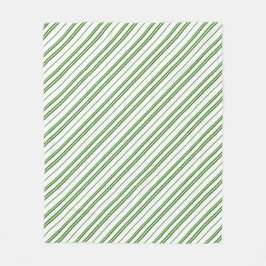 Cobertor De Velo Spearmint Candy Cane Christmas Stripes