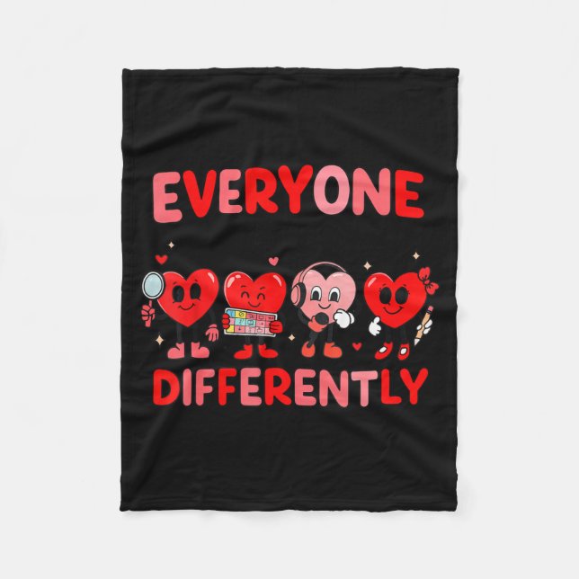 Cobertor De Velo Speech Therapy Language Pathologist Valentines Day (Frente)