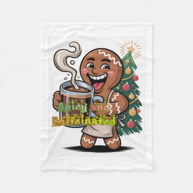 Cobertor De Velo Spicy and Caffeinated (Frente)