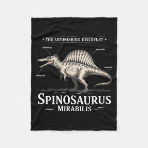 Cobertor De Velo Spinosaurus mirabilis 2026 inferno garça dinossaur