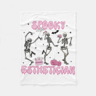 Cobertor De Velo Spookan Esthetician Halloween Skeleton Therapi