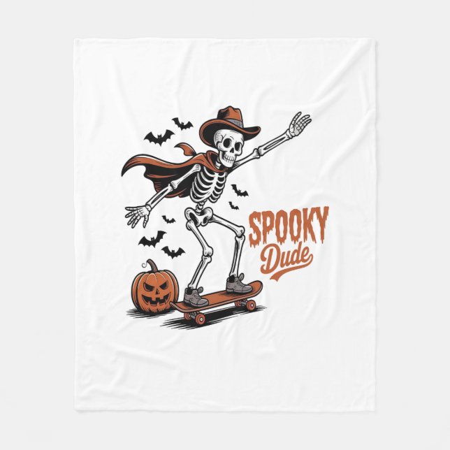 Cobertor De Velo Spooky Dude Spooky (Frente)