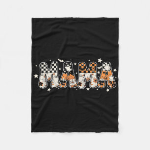 Cobertor De Velo Spooky Mama Halloween Cute Ghosts and Pumpkins
